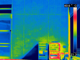 特殊建築物定期調査での外壁診断 | 赤外線調査（解析後の赤外線熱画像②）